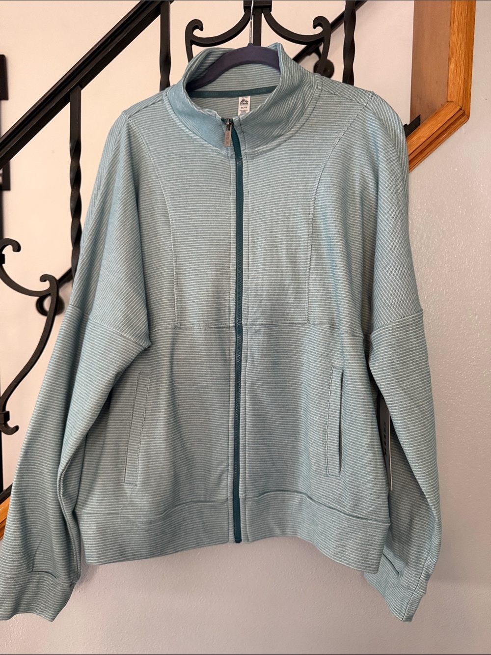 NWT RBX Light Teal Full-Zip Jacket